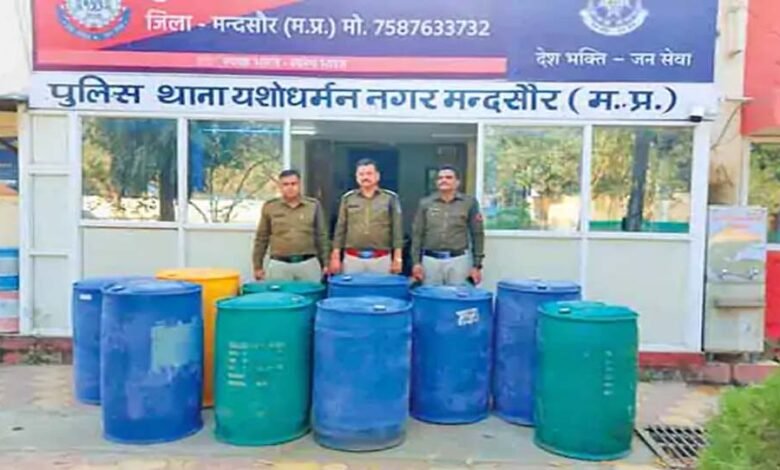 मंदसौर-में-mdma-फैक्ट्री-का-खुलासा,-1886-किलो-केमिकल-जब्त,-100-किलो-ड्रग्स-बनाने-की-तैयारी-पर-पुलिस-ने-किया-रोक