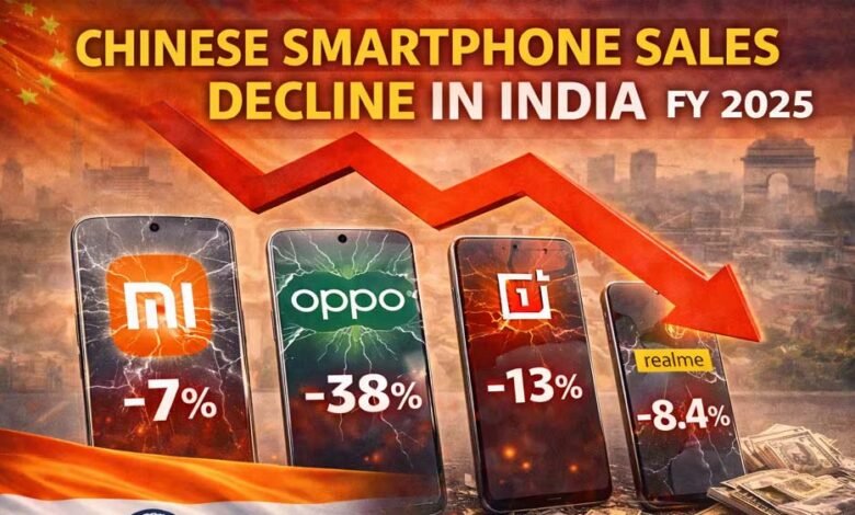 भारत-में-चीनी-स्मार्टफोन-कंपनियों-को-बड़ा-झटका,-10-साल-में-पहली-बार-हुई-सेल-में-गिरावट