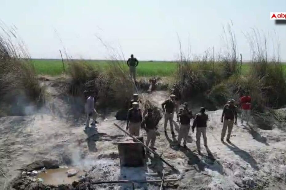 basti-news:-होली-से-पहले-अवैध-शराब-पर-बड़ी-कार्रवाई,-350-लीटर-लहन-नष्ट,-महिला-माफिया-गिरफ्तार