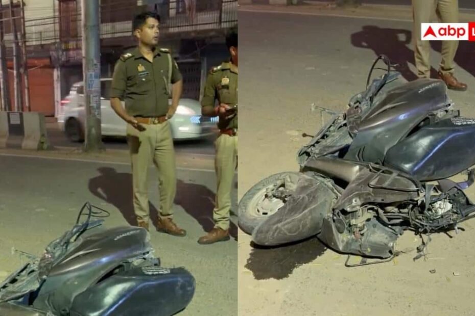 गोरखपुर-में-तेज-रफ्तार-फॉर्च्यूनर-का-कहर,-स्कूटी-सवार-युवक-ब्रिज-की-रेलिंग-में-फंसा,-मौके-पर-मौत