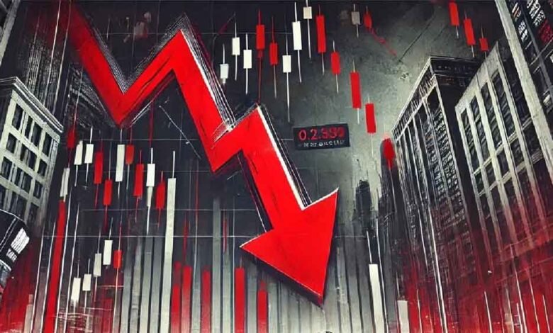 मिडिल-ईस्ट-तनाव-से-बाजार-सहमा:-सेंसेक्स-1,097-अंक-गिरकर-बंद,-बैंकिंग-शेयरों-में-भारी-बिकवाली