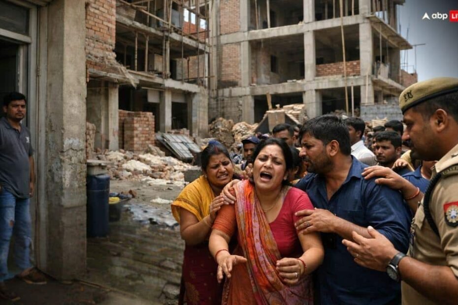 greater-noida-news:-सूरजपुर-में-निर्माणाधीन-मकान-से-गिरने-से-3-साल-के-मासूम-की-मौत,-अस्पताल-पर-लापरवाही-का-आरोप