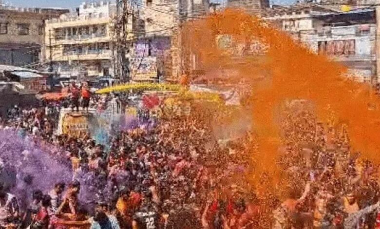 भोपाल-में-रंगपंचमी-का-जश्न,-सुभाष-चौक-सराफा-से-निकलेगा-रंग-गुलाल-और-ढोल-नगाड़ों-से-सजी-परेड