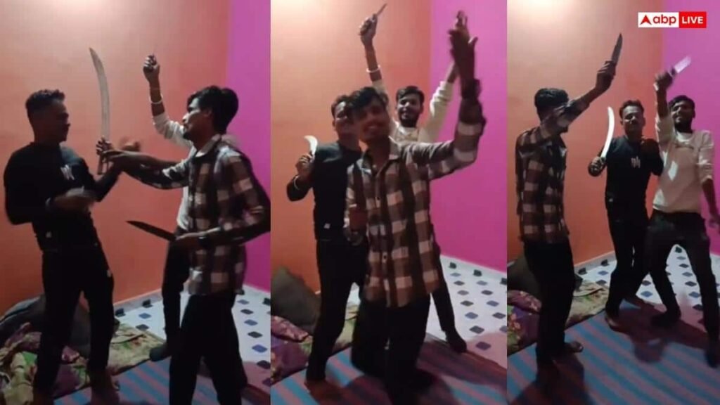 indore-news:-चाकू-और-तलवार-के-साथ-3-युवकों-का-डांस-करने-का-वीडियो-वायरल,-इंदौर-पुलिस-ने-लिया-एक्शन