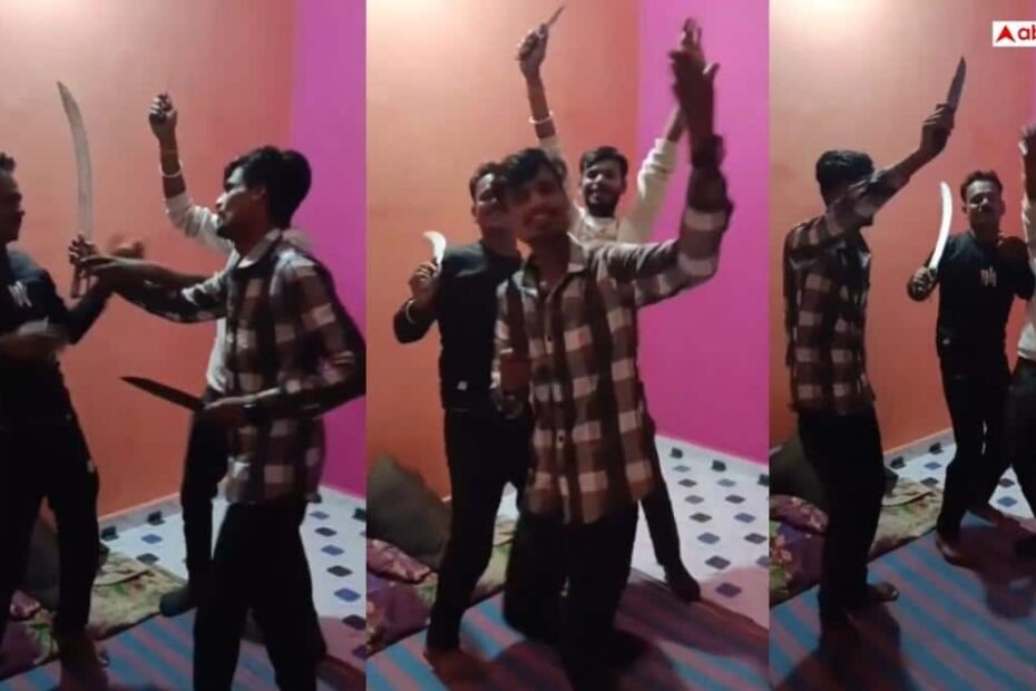 indore-news:-चाकू-और-तलवार-के-साथ-3-युवकों-का-डांस-करने-का-वीडियो-वायरल,-इंदौर-पुलिस-ने-लिया-एक्शन