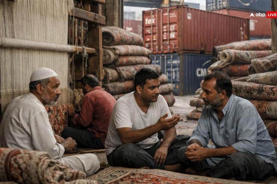 bhadohi-news:-भदोही-में-ईरान-इजरायल-युद्ध-का-असर,-कालीन-उद्योग-को-6-7-हजार-करोड़-के-नुकसान-का-अंदेशा