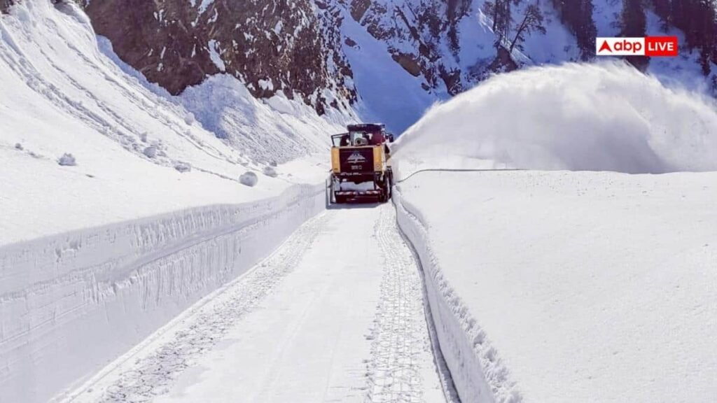 kashmir-ladakh-weather:-जोजिला-और-गुरेज-में-भारी-बर्फबारी,-कई-ऊंचाई-वाली-सड़कें-बंद