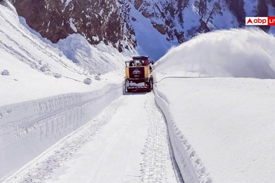 kashmir-ladakh-weather:-जोजिला-और-गुरेज-में-भारी-बर्फबारी,-कई-ऊंचाई-वाली-सड़कें-बंद