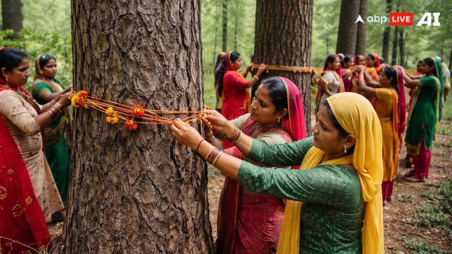 हिमाचल:-‘पहले-हमारी-गर्दन-पर…’,-सिरमौर-में-सड़क-के-लिए-पेड़-काटने-का-विरोध,-महिलाओं-ने-बांधे-रक्षा-सूत्र