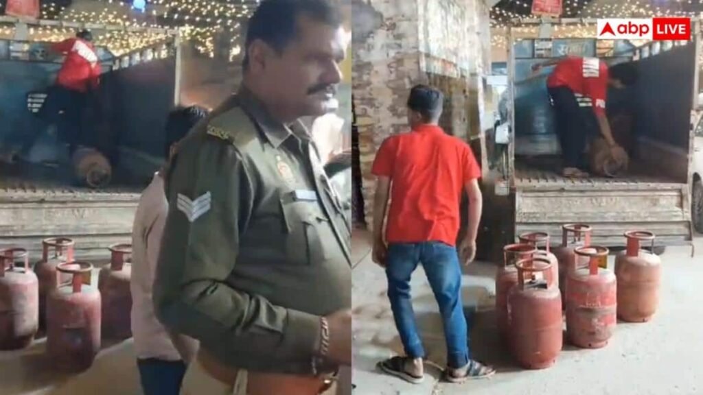 hapur-news:-एलपीजी-की-किल्लत-के-बीच-हापुड़-में-कालाबाजारी-की-कोशिश-नाकाम,-40-सिलेंडर-जब्त