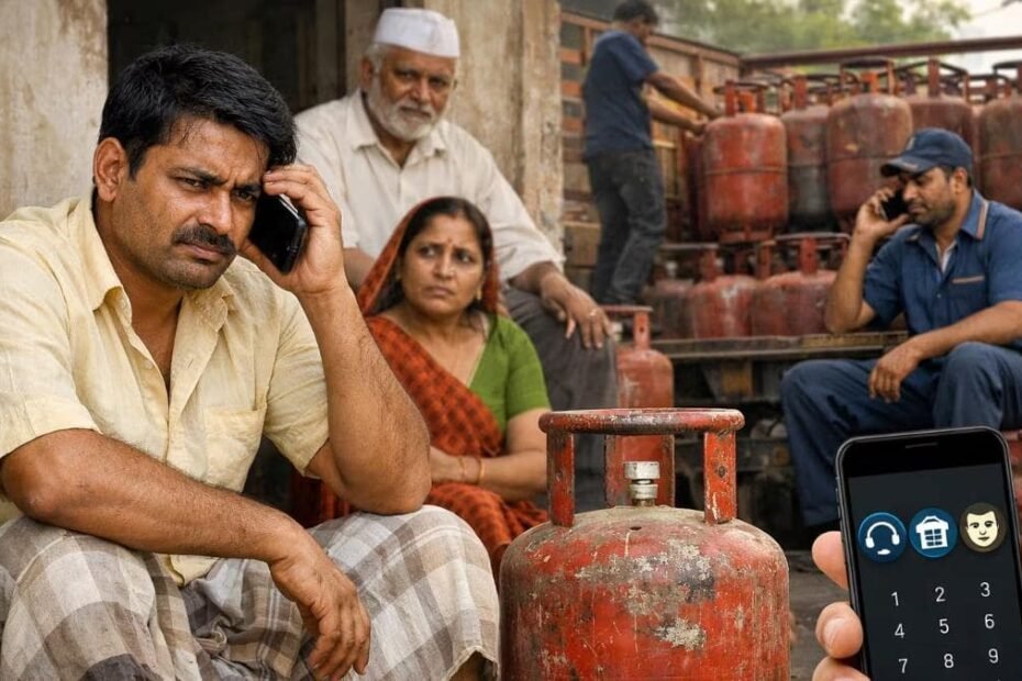 यूपी:-फर्रुखाबाद-में-गैस-सिलेंडर-की-किल्लत-से-परेशान-लोग,-एजेंसियों-पर-लगी-लंबी-लंबी-कतारें