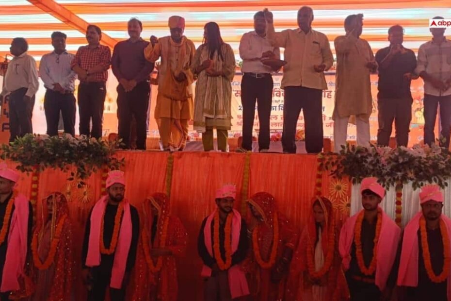 बस्ती-राजकीय-इंटर-कॉलेज-में-सामूहिक-विवाह-कार्यक्रम-संपन्न,-परिणय-सूत्र-में-बंधे-200-जोड़े