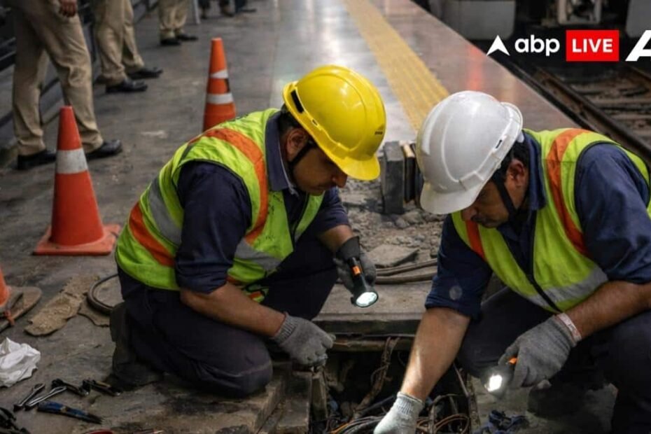 दिल्ली-मेट्रो-की-मैजेंटा-लाइन-500-मीटर-से-अधिक-की-केबल-चोरी,-metro-की-रफ्तार-पर-लगा-ब्रेक