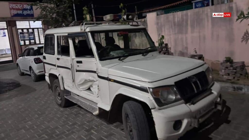 jhunjhunu-news:-झुंझुनू-में-हिस्ट्रीशीटर-का-आतंक,-पुलिस-की-गाड़ी-में-मारी-टक्कर,-asi-समेत-4-घायल