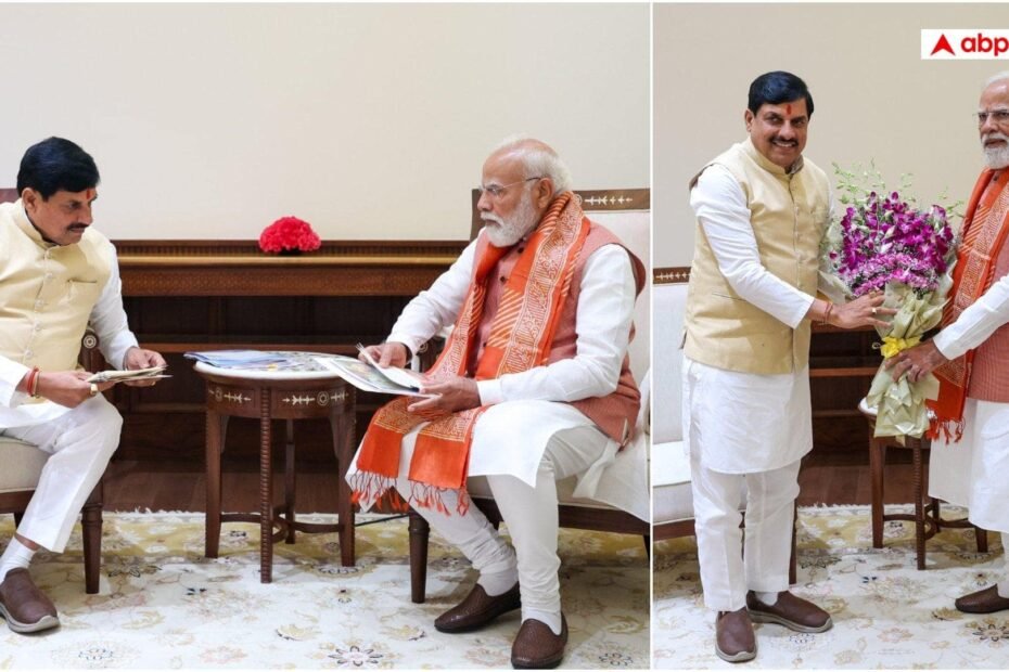 मध्य-प्रदेश-के-cm-मोहन-यादव-ने-पीएम-मोदी-से-की-मुलाकात,-किसानों-की-प्रगति-पर-की-चर्चा