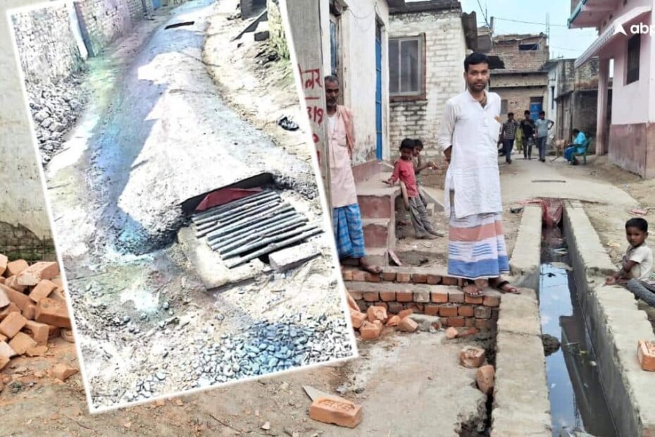 बिहार-का-सिस्टम!-नाला-बनाकर-ऐसे-की-ढलाई-कि-सड़क-हो-गई-नीचे,-गांव-वालों-को-‘रिस्क’-पर-छोड़ा