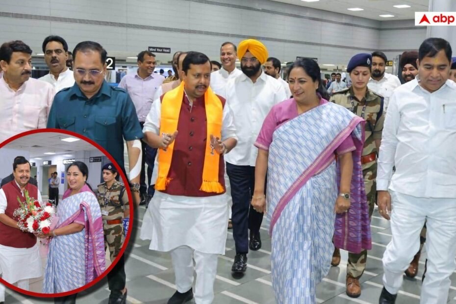 delhi:-राज्यसभा-पहुंचने-के-बाद-bjp-अध्यक्ष-नितिन-नबीन-का-दिल्ली-आगमन,-cm-रेखा-गुप्ता-ने-किया-स्वागत