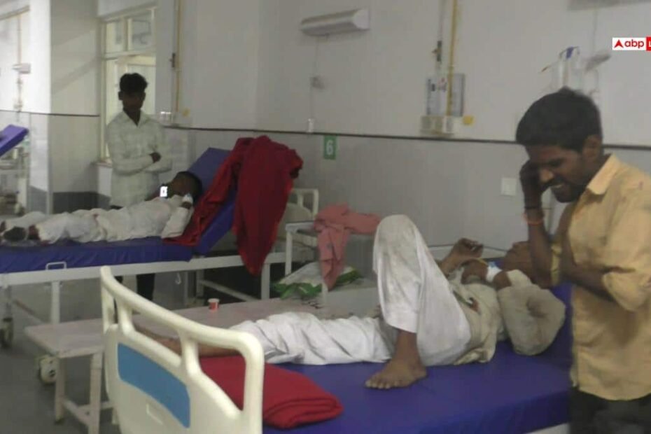 bharatpur-news:-नींद-की-झपकी-ने-बरपाया-कहर!-डिवाइडर-से-टकराकर-पलटी-स्लीपर-बस,-7-यात्री-घायल