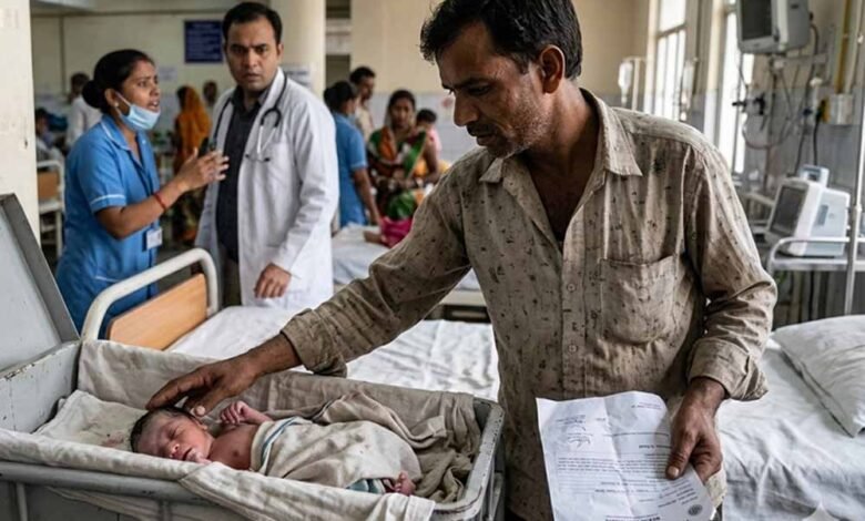 अस्पताल-की-बड़ी-गलती:-नवजात-को-मृत-बताकर-सौंपा-शव,-पिता-ने-देखा-तो-जिंदा-था-बच्चा