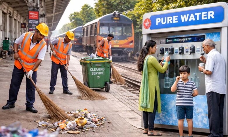रेलवे-की-नई-पहल:-स्टेशनों-और-कॉलोनियों-में-मिलेगा-शुद्ध-पानी,-भोपाल-मंडल-ने-शुरू-किया-सफाई-अभियान