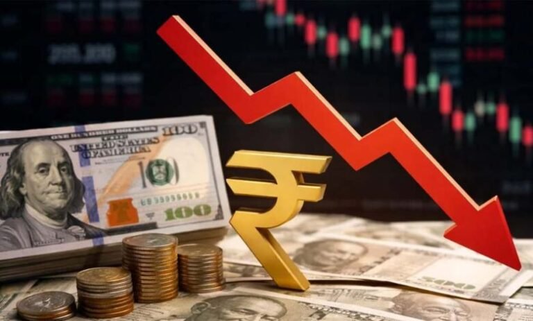 रुपया-फिर-कमजोर!-डॉलर-के-मुकाबले-41-पैसे-गिरकर-93.94-पर,-जानिए-गिरावट-की-बड़ी-वजह