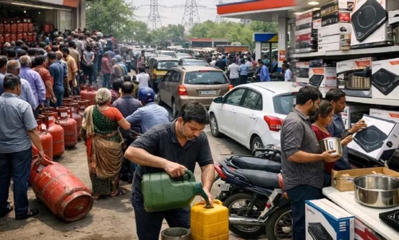 mp-में-पेट्रोल-डीजल-पर्याप्त,-लेकिन-रसोई-गैस-पर-‘पैनिक’:-भोपाल-में-दो-दिन-में-28,000-सिलेंडर-की-बुकिंग,-सप्लाई-70%-ही-हुई