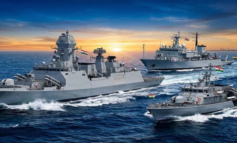 चीन-की-बढ़ेगी-टेंशन!-एक-दिन-में-भारतीय-नौसेना-को-मिले-3-घातक-जहाज,-ब्रह्मोस-मिसाइल-से-लैस