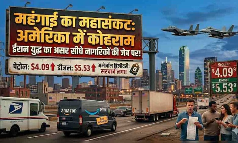 ईरान-युद्ध-की-आग-में-झुलसा-अमेरिका,-रिकॉर्ड-स्तर-पर-पहुँची-ईंधन-की-कीमतें,-अब-जनता-पर-महंगाई-की-मार