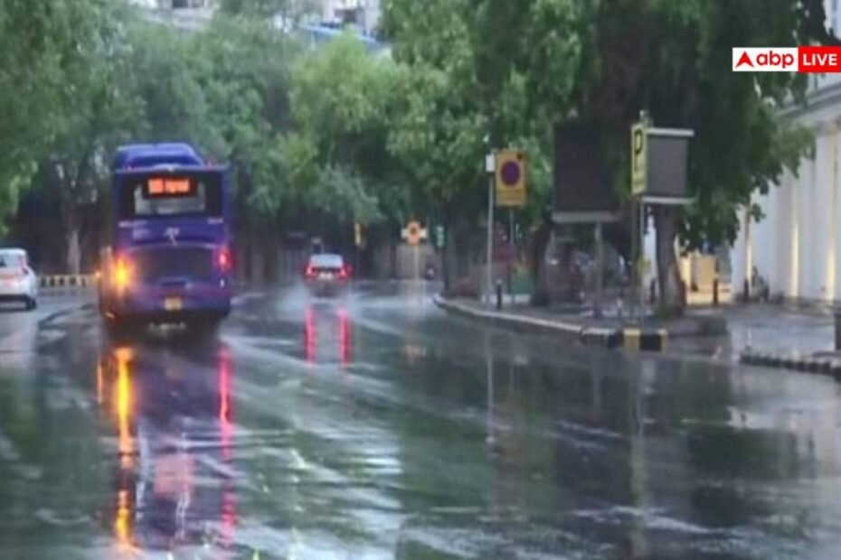 दिल्ली-में-सुबह-से-काले-बादलों-का-डेरा,-कई-इलाकों-में-बारिश,-आंधी-तूफान-और-झमाझम-बरसात-का-अलर्ट