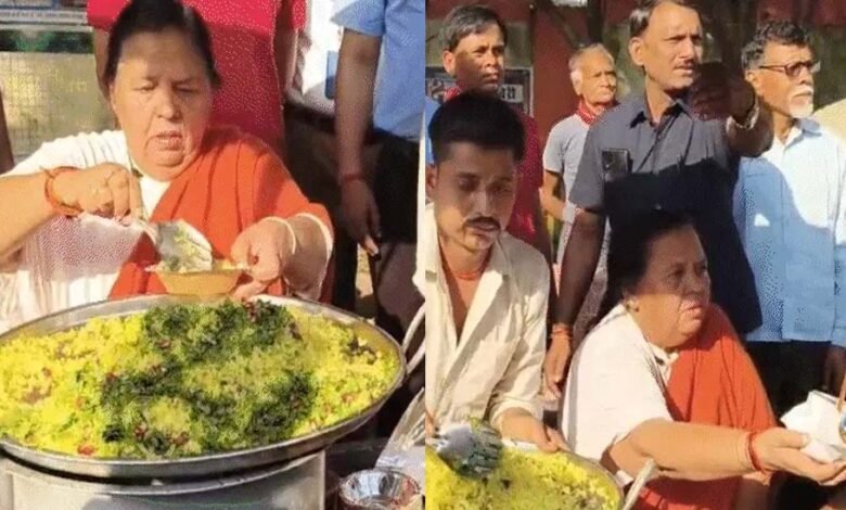 उमा-भारती-हाथठेला-वालों-के-समर्थन-में-उतरीं,-बंगले-के-सामने-पोहा-जलेबी-की-दुकान-लगाकर-प्रशासन-से-की-अपील