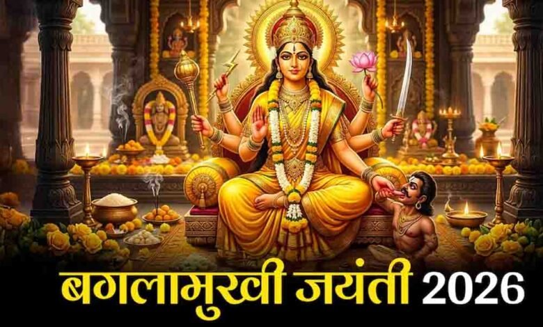 साल-2026-में-24-अप्रैल-को-मनाई-जाएगी-बगलामुखी-जयंती,-शत्रुओं-पर-विजय-दिलाने-वाली-मां-पीताम्बरा-की-पूजा-का-बन-रहा-शुभ-संयोग