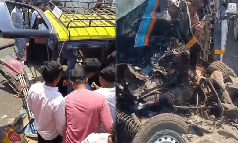 महाराष्ट्र-के-ठाणे-में-सड़क-हादसा,-11-की-मौत:-मृतकों-में-3-महिलाएं,-सीमेंट-मिक्सर-ट्रक-से-टकराई-वैन