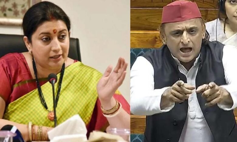 दम-है-तो-गोरखपुर-से-चुनाव-लड़कर-दिखाएं’,-स्मृति-ईरानी-ने-अखिलेश-पर-किया-पलटवार