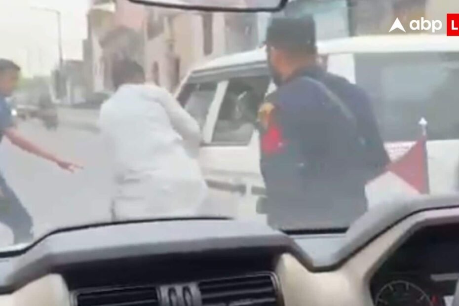 haryana-news:-पुलिसकर्मी-ने-रोका-दुष्यंत-चौटाला-का-काफिला,-पूर्व-डिप्टी-सीएम-बोले-‘मुझ-पर-पिस्टल-तानी…’