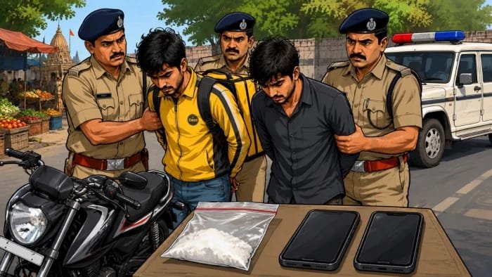 भोपाल में रैपिडो की आड़ में स्मैक तस्करी का खुलासा, दो आरोपी गिरफ्तार